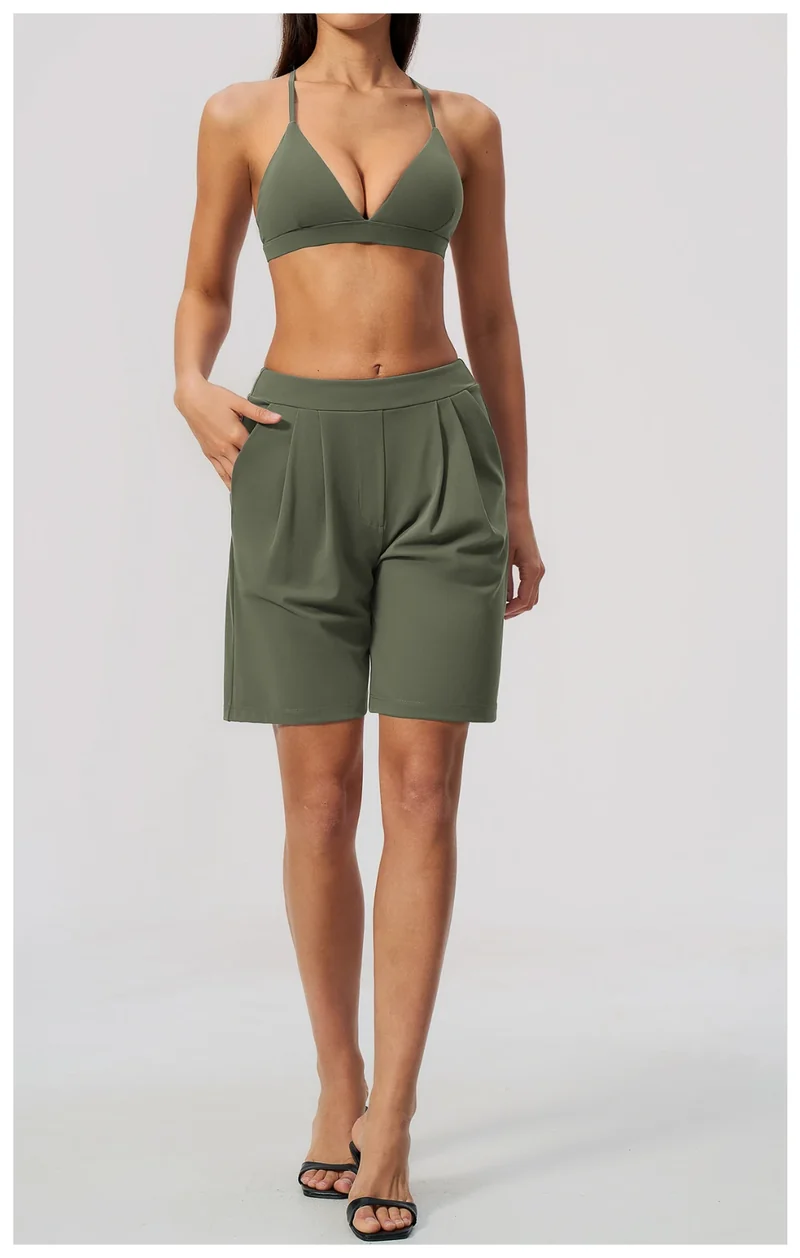 SPARK Fashion Women's Loose-fitting Quick-dry Yoga Shorts ZC8793