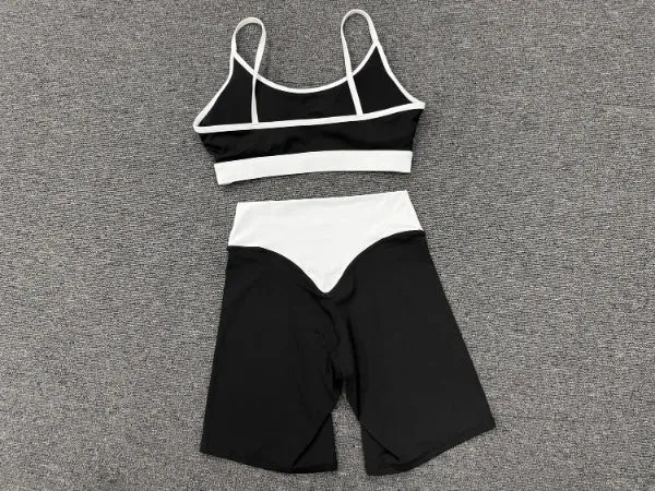 SPARK Women's Color-block Premium Activewear Yoga 2 Piece Set TF6211