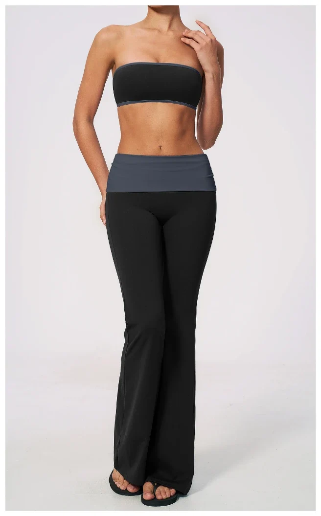 SPARK Women's Color-block Yoga Tube Top ZC2570