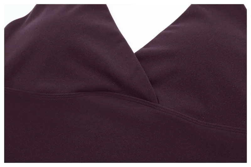 SPARK Women's Halter Deep V-neck Yoga Tank Top ZC4208