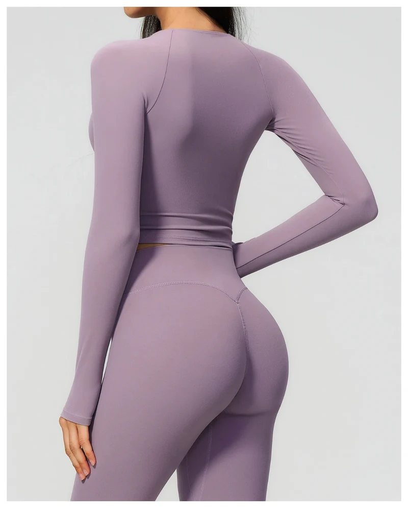SPARK Women's Slim-Fit Long-Sleeve Yoga Top ZC4208