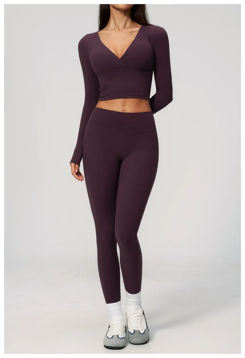 SPARK Women's Slim-Fit Long-Sleeve Yoga Top ZC4208