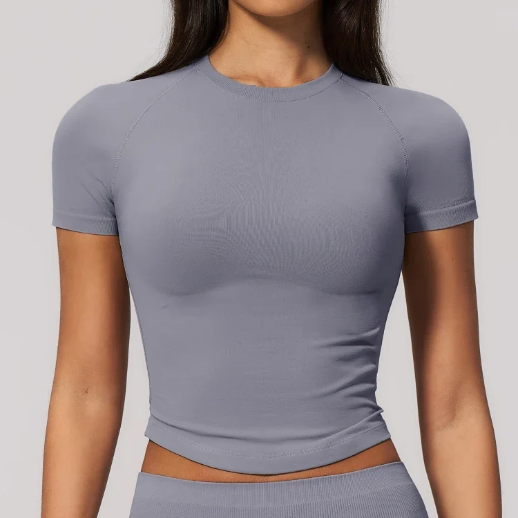 SPARK Seamless Short Sleeve Yoga Athletic Top ZC4535
