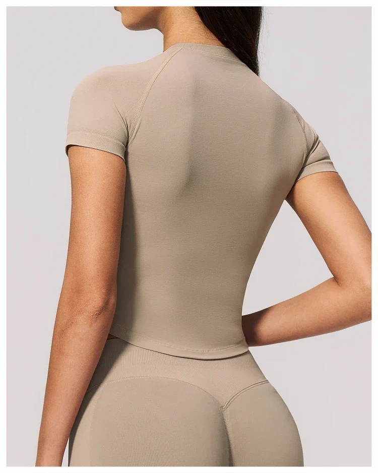 SPARK Seamless Short Sleeve Yoga Athletic Top ZC4535