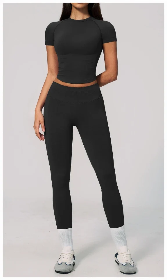 SPARK Seamless Short Sleeve Yoga Athletic Top ZC4535
