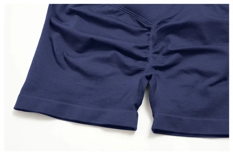 SPARK Women's Seamless High-Waisted Butt-Lifting Yoga Athletic Shorts ZC4535