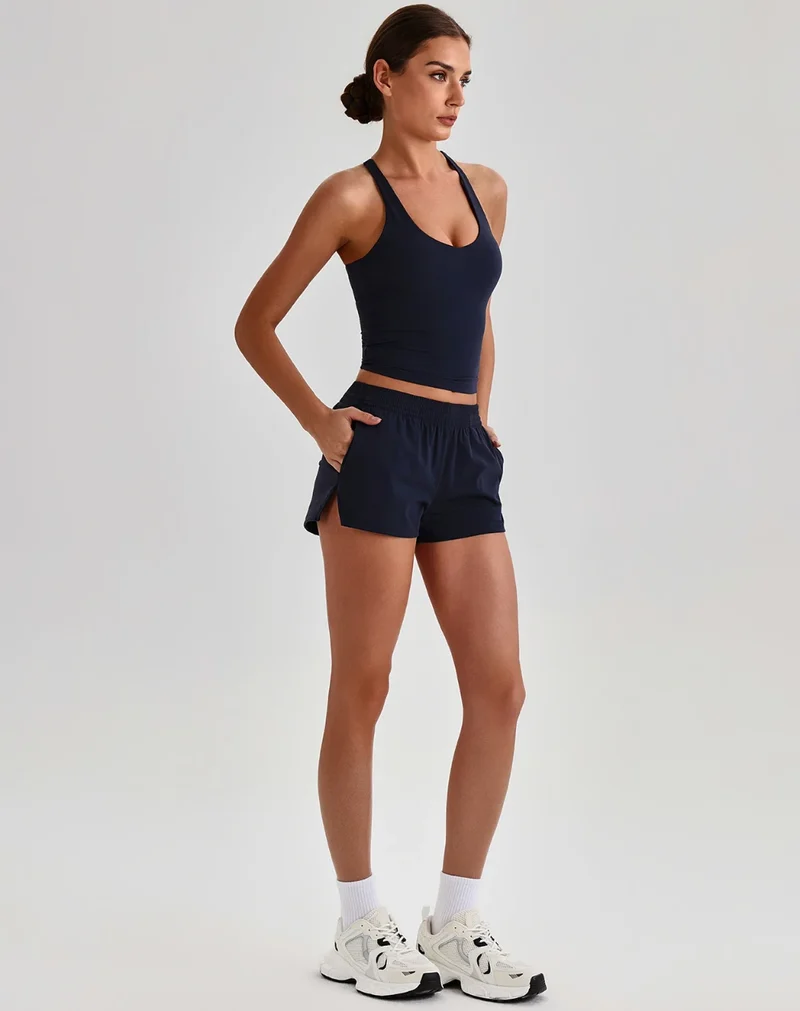 SPARK Women's Racerback Tank Top&Quick Dry Shorts 2 Piece Yoga Set LQ4123