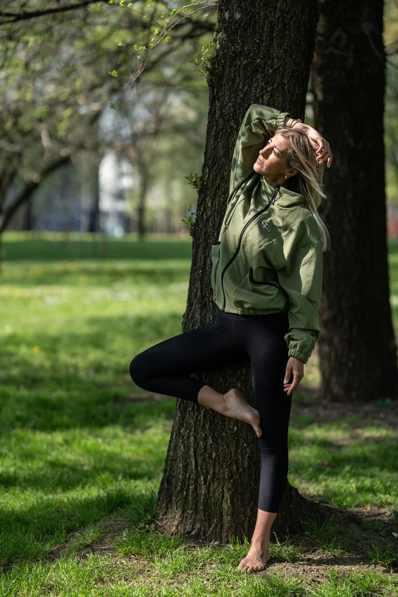 Sweat à capuche léger Climbing Yogi pour femme