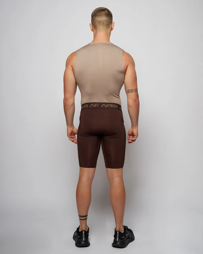 Skin Compression TANK - Taupe