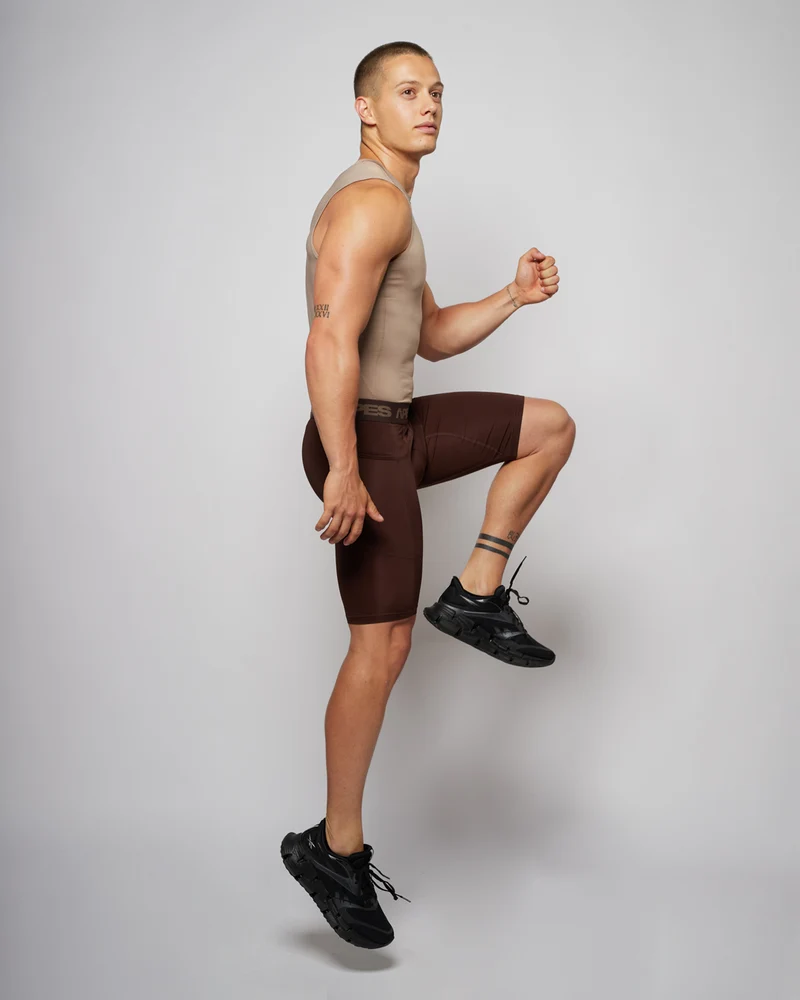 Skin Compression TANK - Taupe
