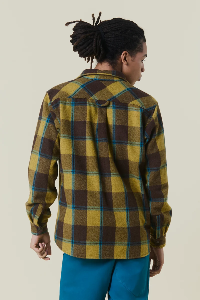 Chemise en flanelle de laine à carreaux