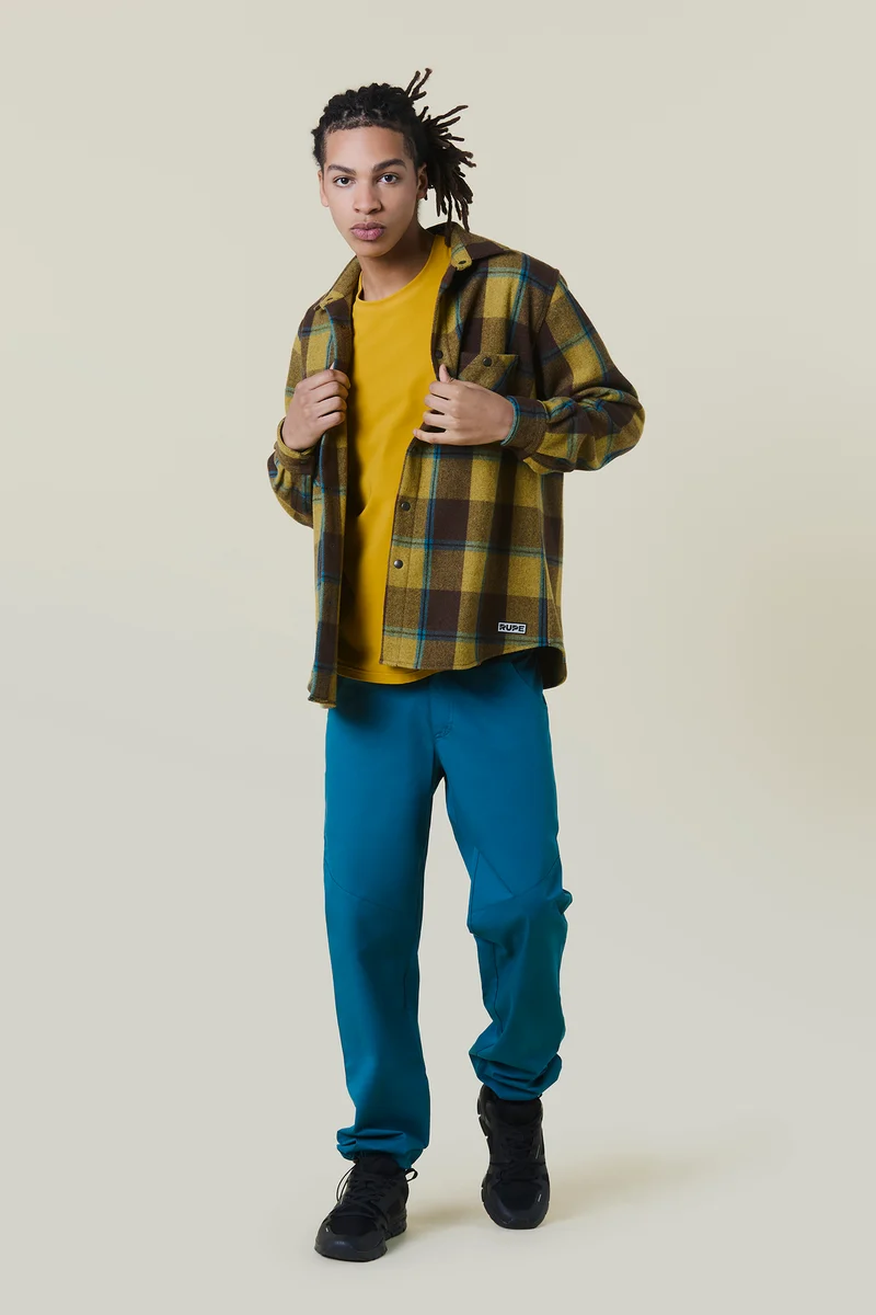 Chemise en flanelle de laine à carreaux
