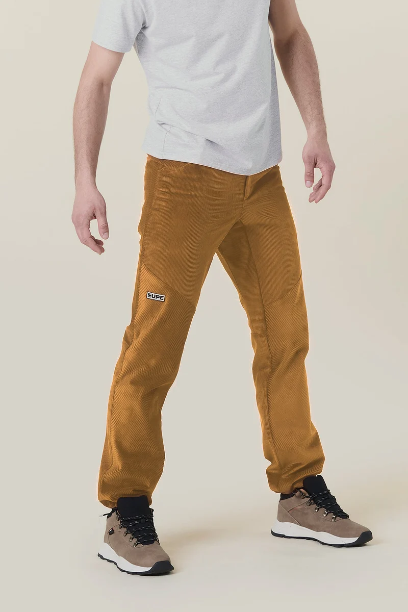 Pantalon en velours himalayen moutarde pour homme 2025