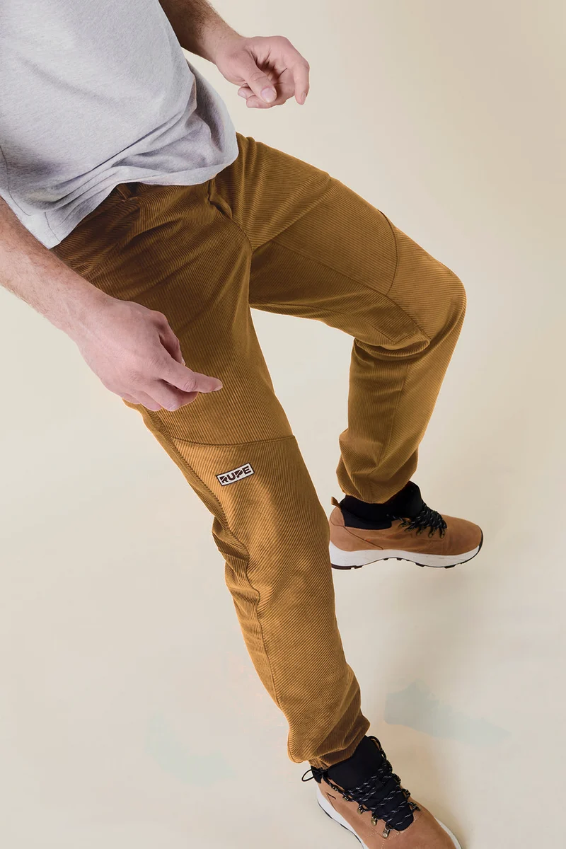 Pantalon en velours himalayen moutarde pour homme 2025