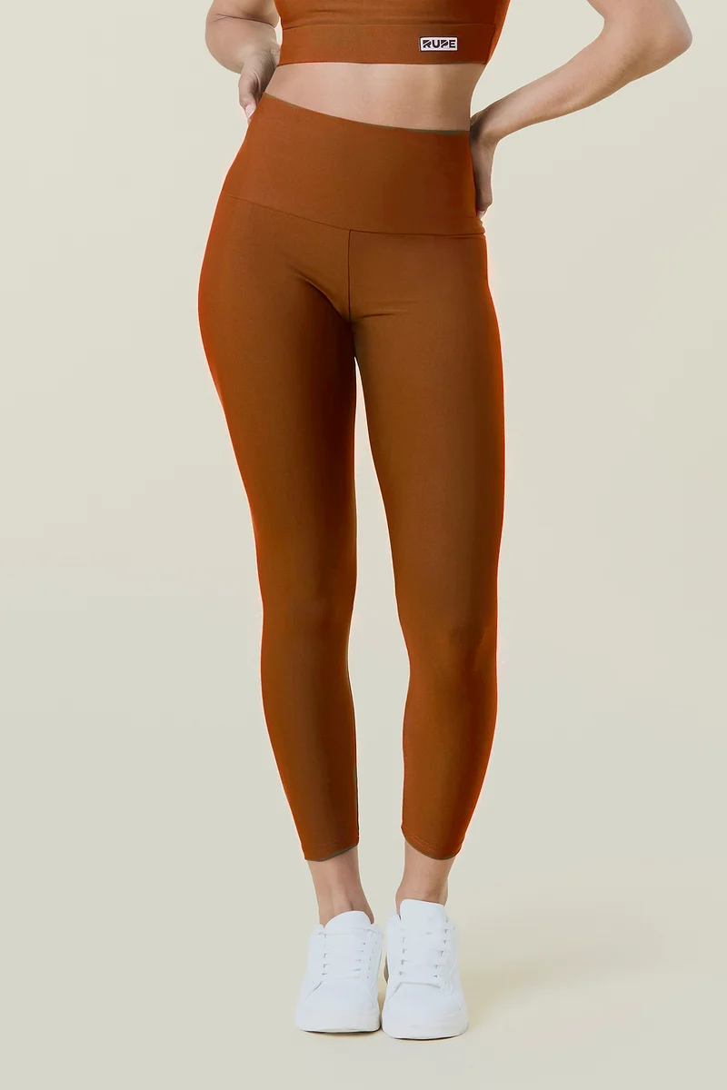 Legging technique monochrome fait main en tissu Indémaillable