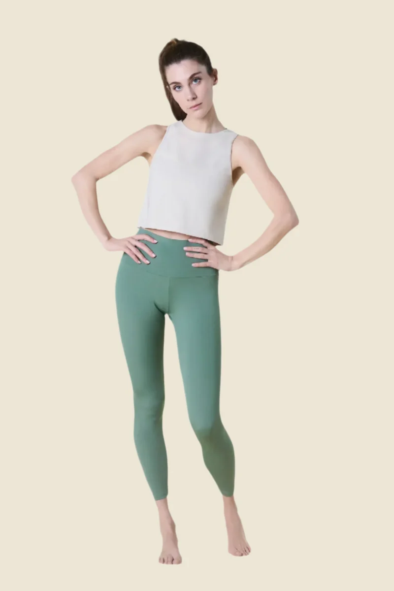 Legging technique monochrome fait main en tissu Indémaillable