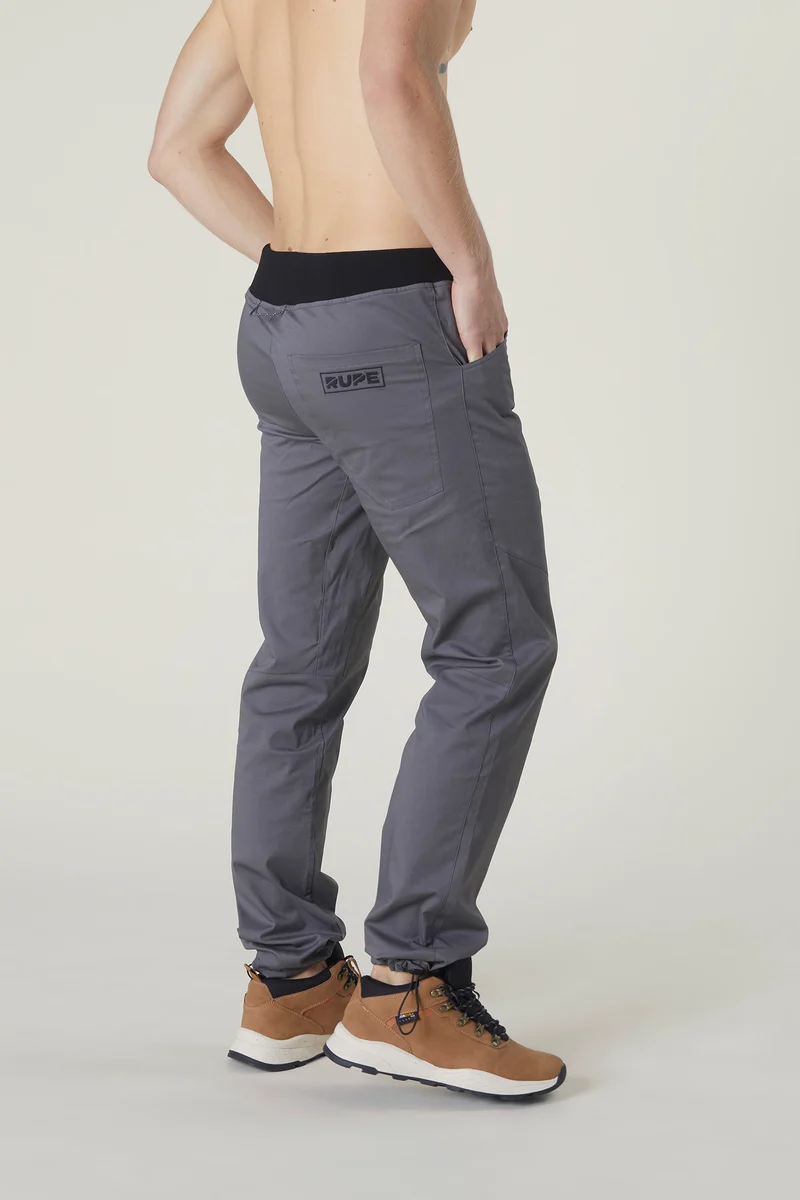 Pantalon d'escalade PYRENEES gris fait main pour homme