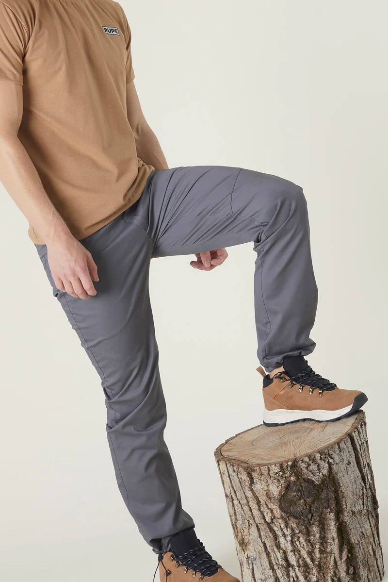 Pantalon d'escalade PYRENEES gris fait main pour homme