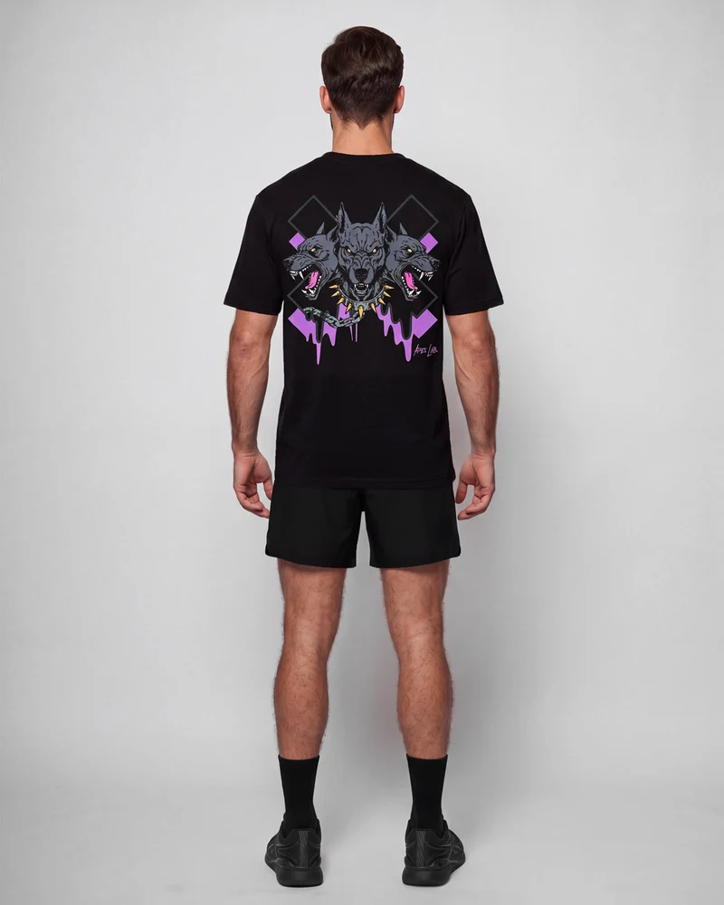 Hell Dog Core Edit Oversize T-shirt - Black