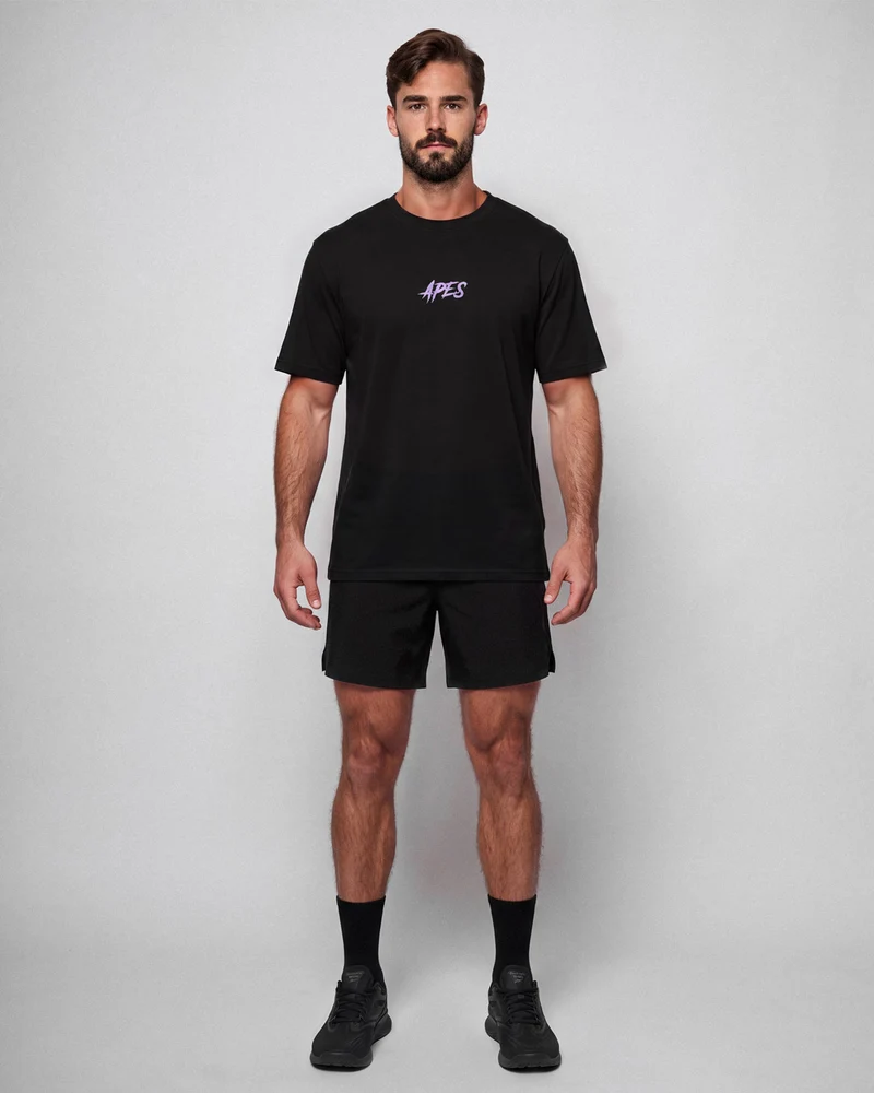 Hell Dog Core Edit Oversize T-shirt - Black