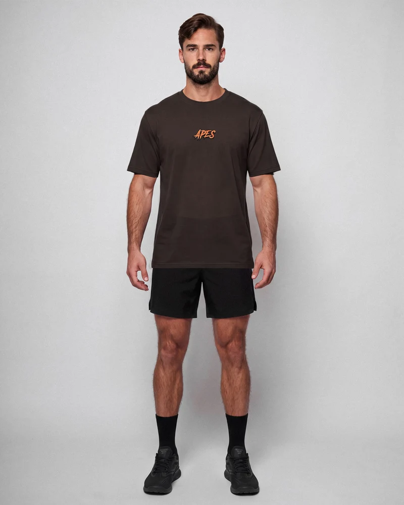 Tiger Core Edit Oversize T-shirt - Dark Brown