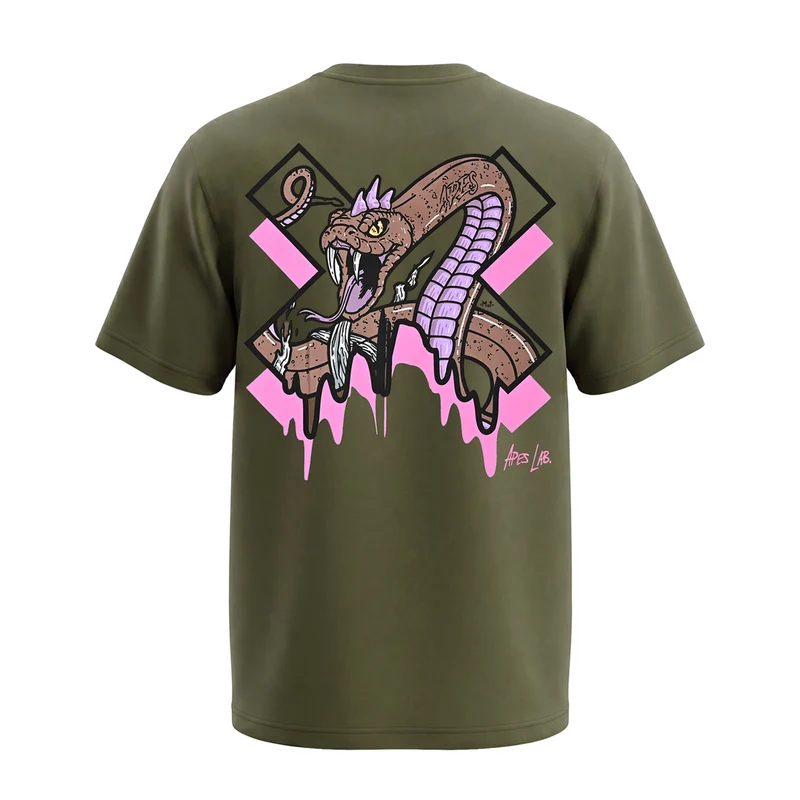 Snake Core Edit Oversize T-shirt - Mud
