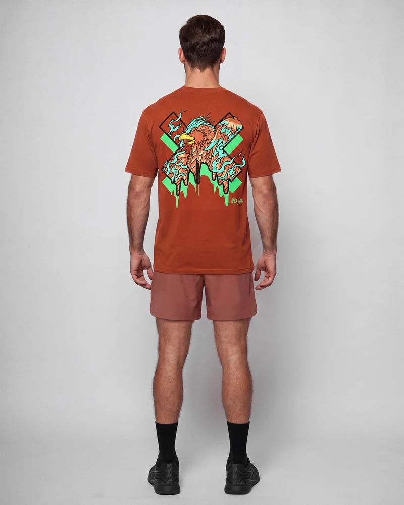 Phoenix Core Edit Oversize T-shirt - Rust