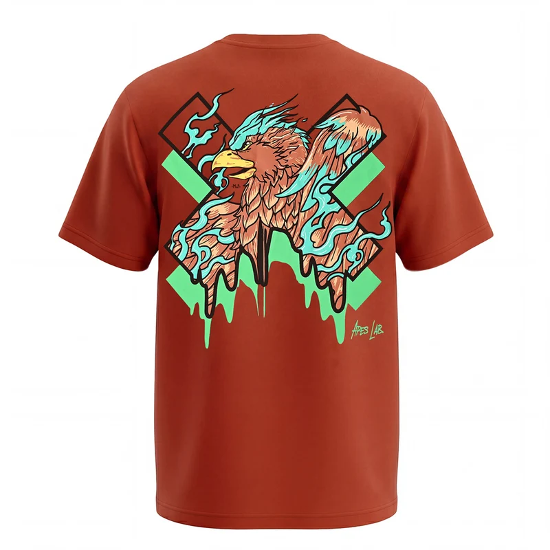 Phoenix Core Edit Oversize T-shirt - Rust