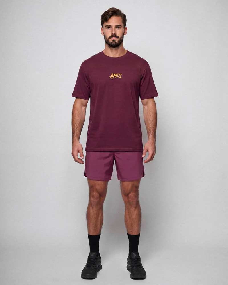 Dragon Core Edit Oversize T-shirt - Dark Fuchsia