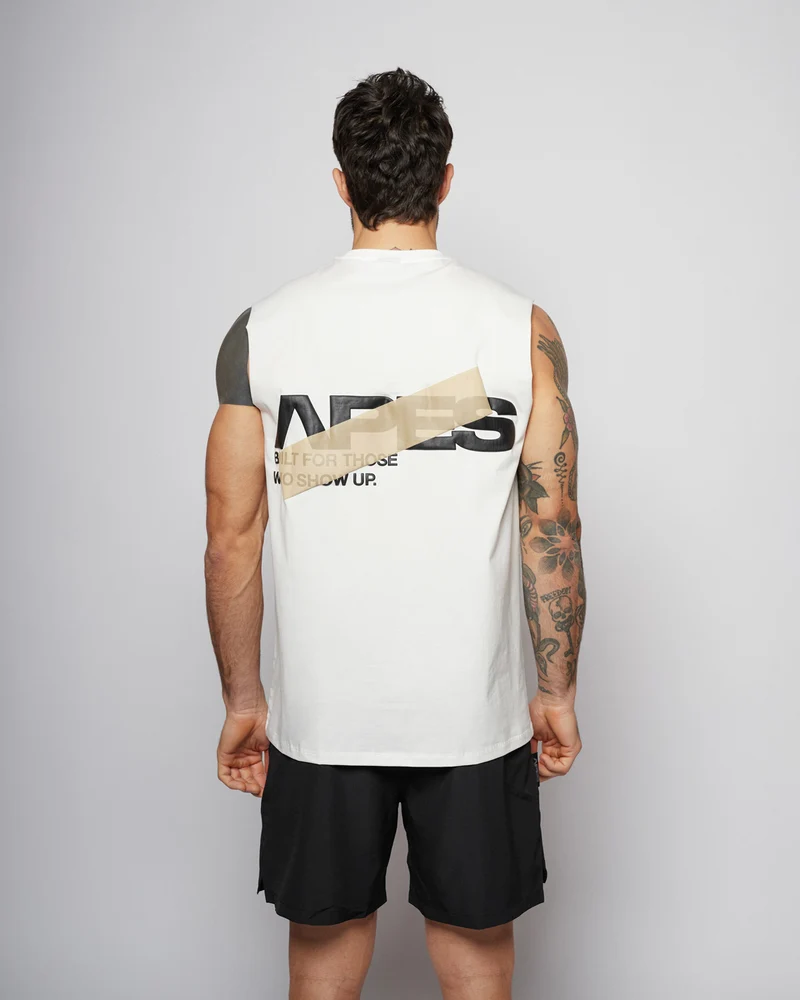Apes Essentials Bold Oversize Tank - White