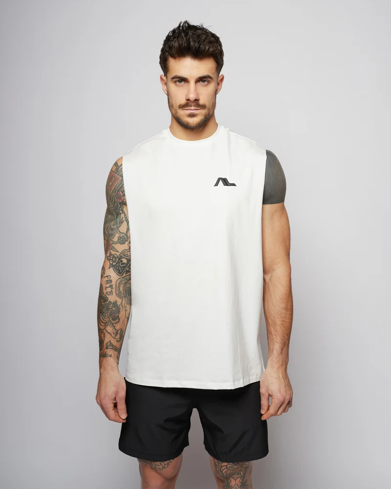 Apes Essentials Bold Oversize Tank - White