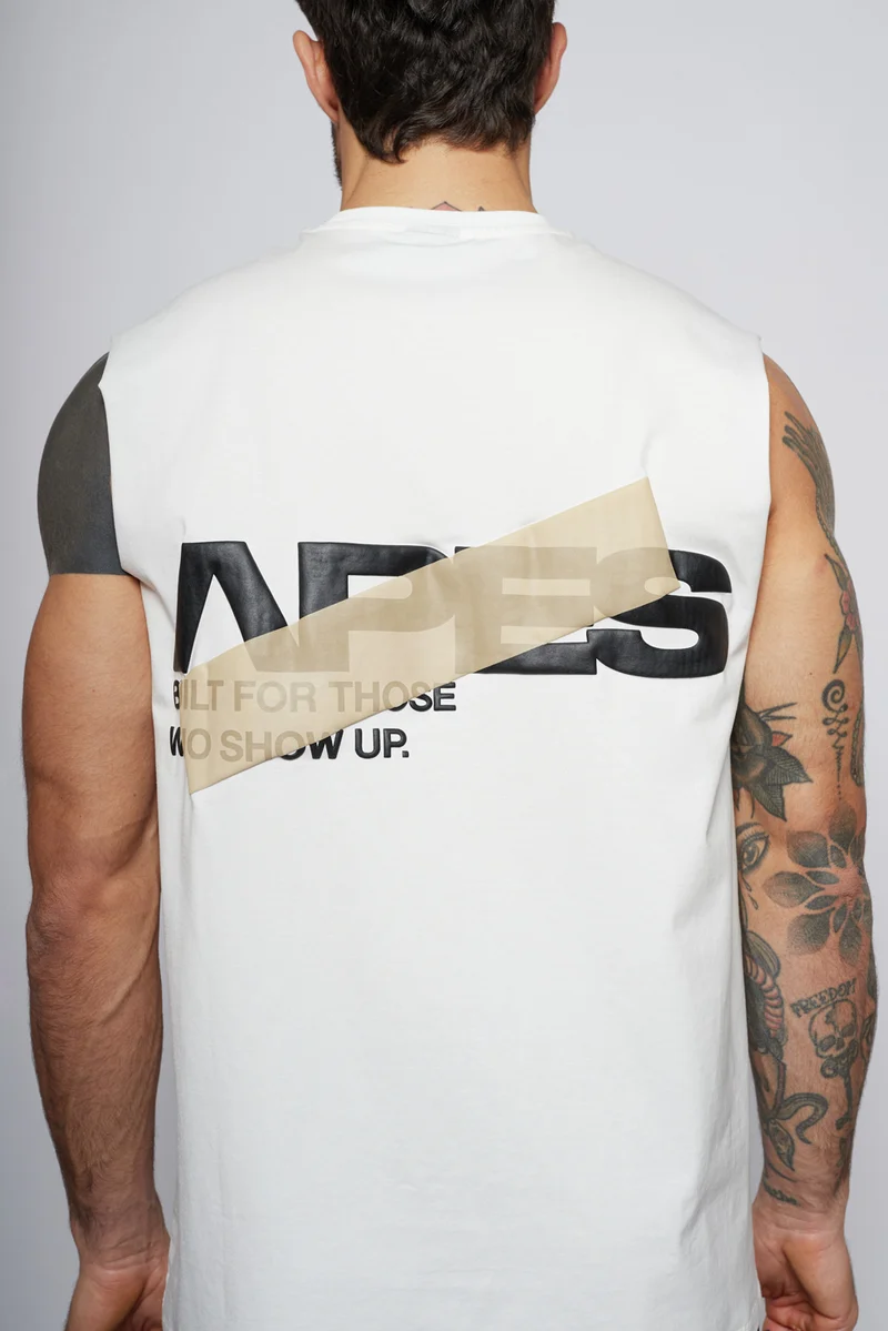 Apes Essentials Bold Oversize Tank - White