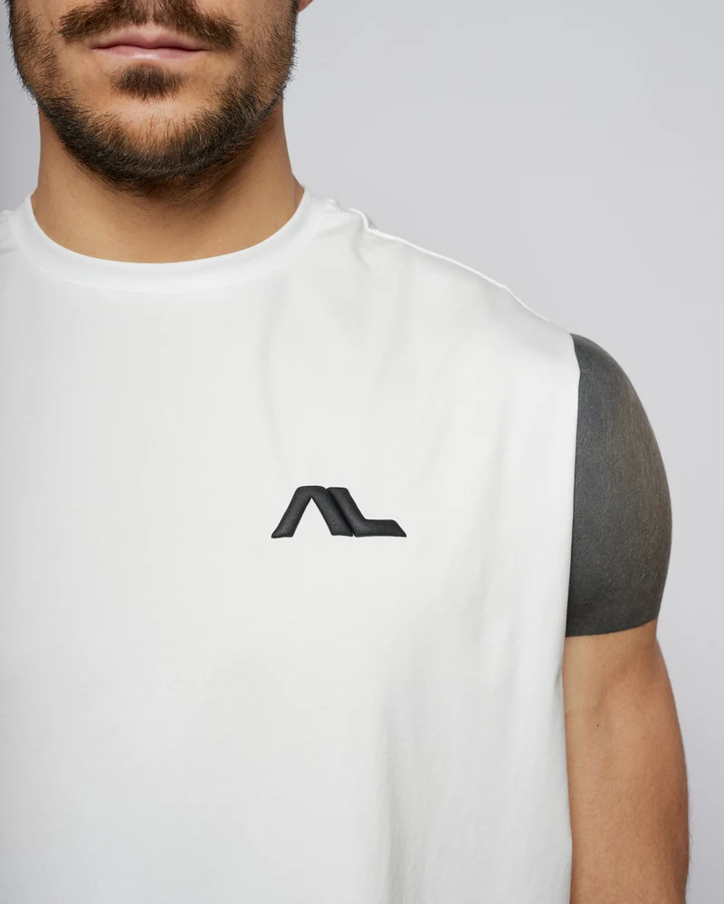 Apes Essentials Bold Oversize Tank - White