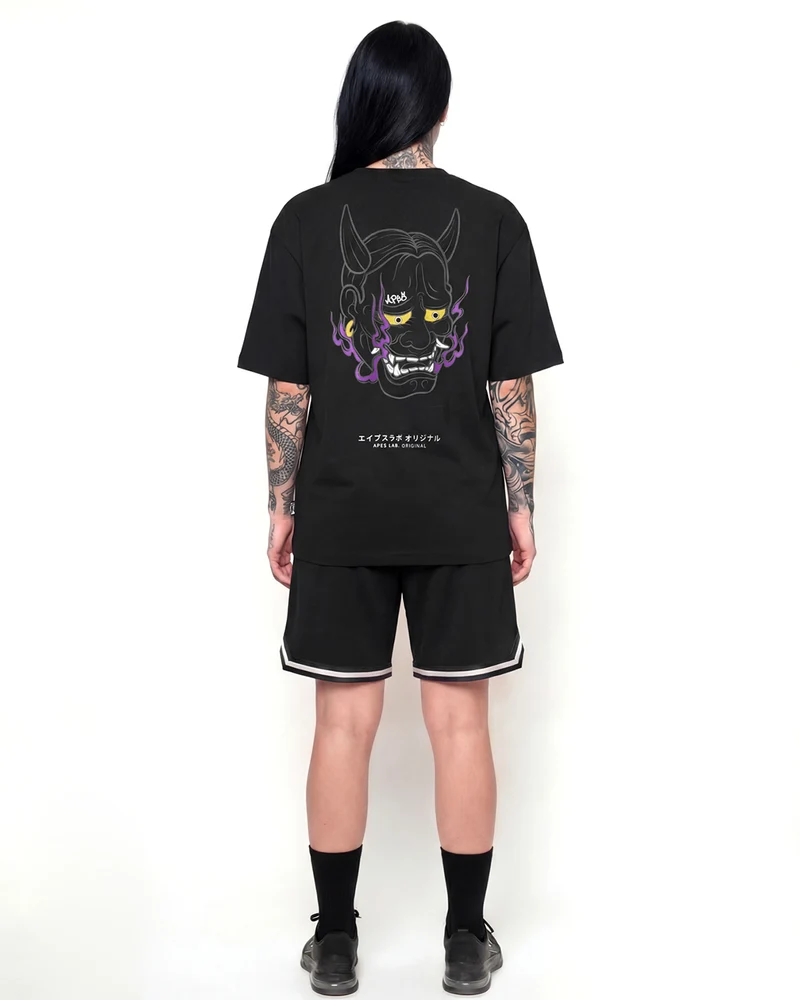 Apes Lab. Original Hannya Boxy Tshirt - Black
