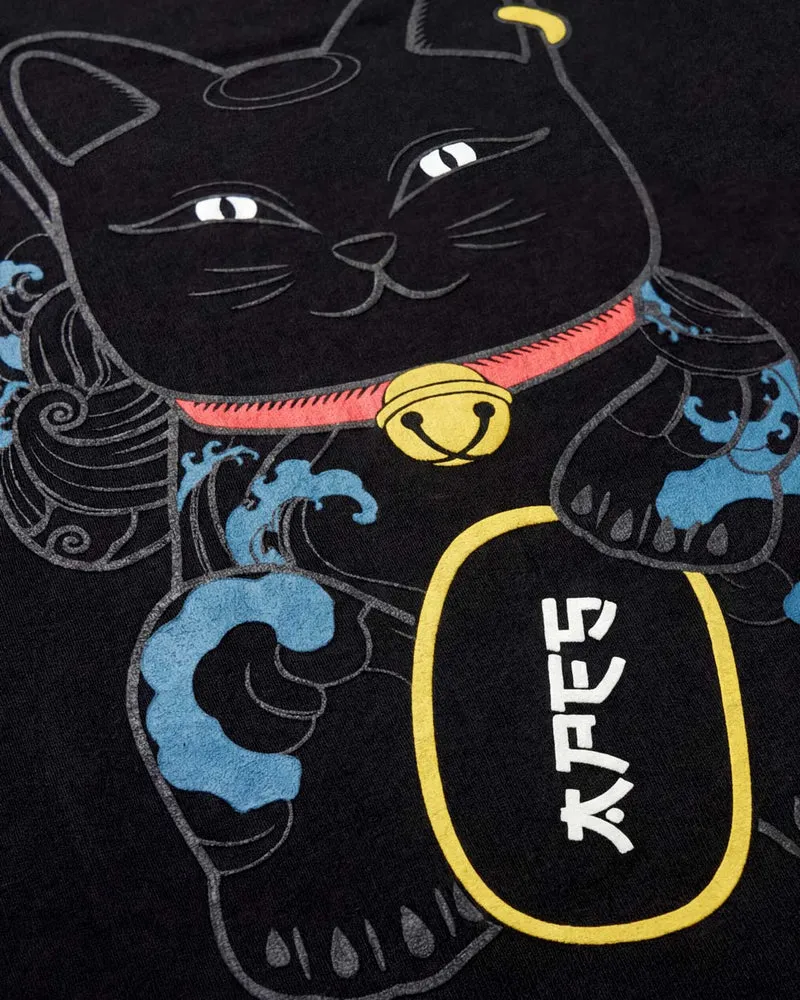 Apes Lab. Original Maneki Neko Boxy Tshirt - Black