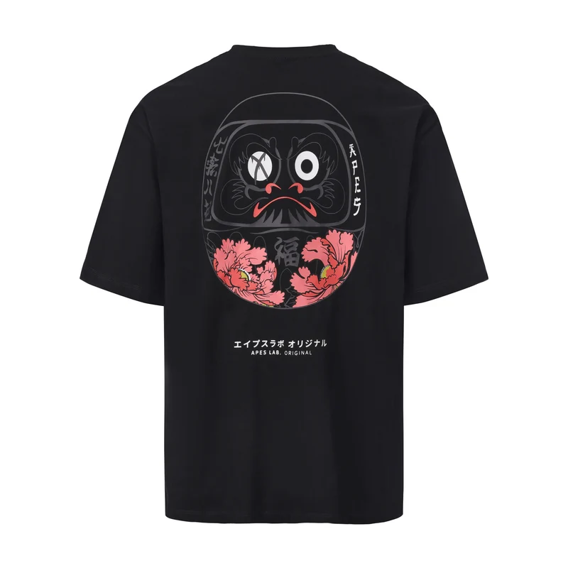 Apes Lab. Original Daruma Boxy Tshirt - Black