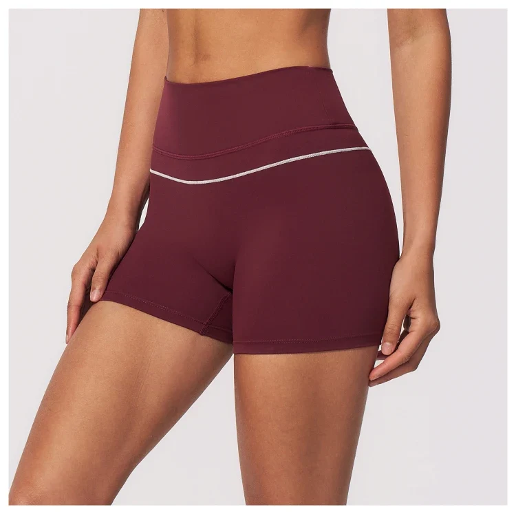 SPARK 2026 New Women's Color-Block High-Waisted Athletic Shorts ZC9615