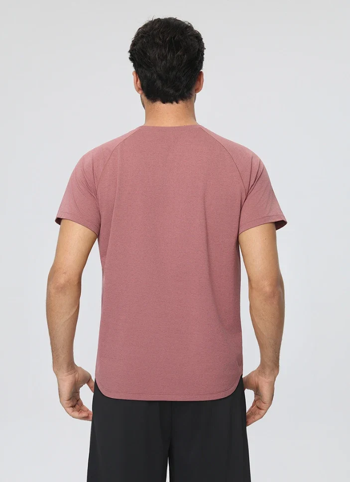 SPARK Men's Linen-Cotton Feel Quick-Dry T-Shirt YEL61204