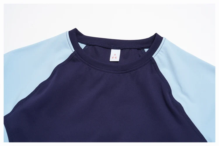 SPARK Color Block Yoga Quick Dry Fitted Short Sleeve ZC2567