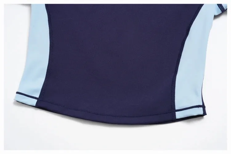 SPARK Color Block Yoga Quick Dry Fitted Short Sleeve ZC2567