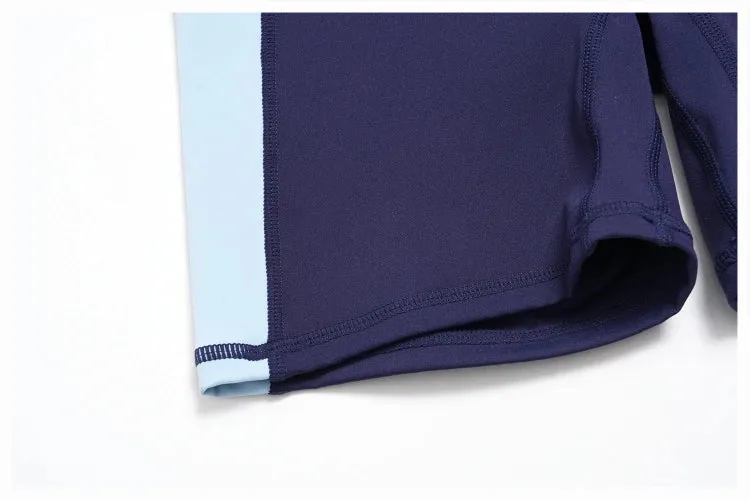 SPARK High Waist Color Block Peach Lift Butt Yoga Shorts ZC2567