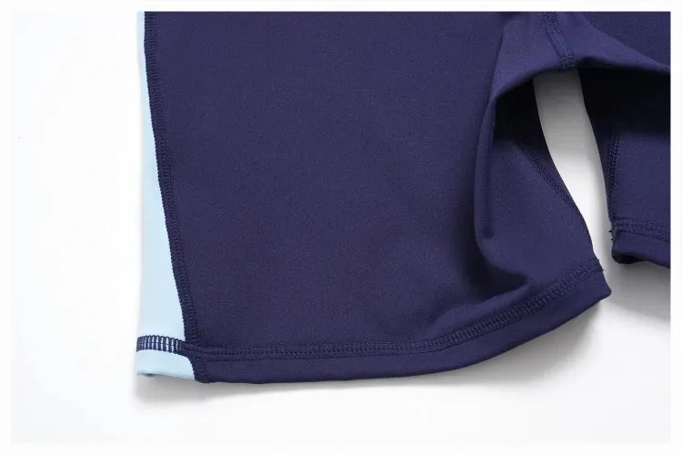 SPARK High Waist Color Block Peach Lift Butt Yoga Shorts ZC2567