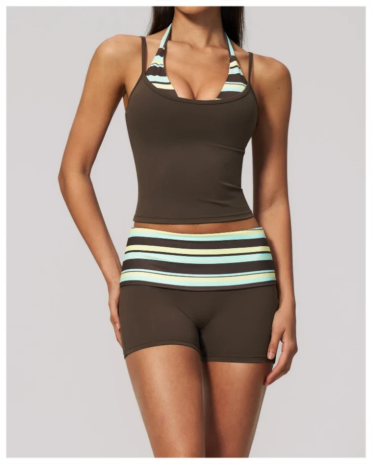 SPARK 2026 Summer New Fold Over Yoga Fitness Shorts ZC4549