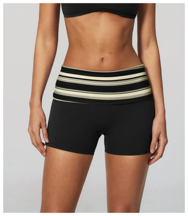 SPARK 2026 Summer New Fold Over Yoga Fitness Shorts ZC4549
