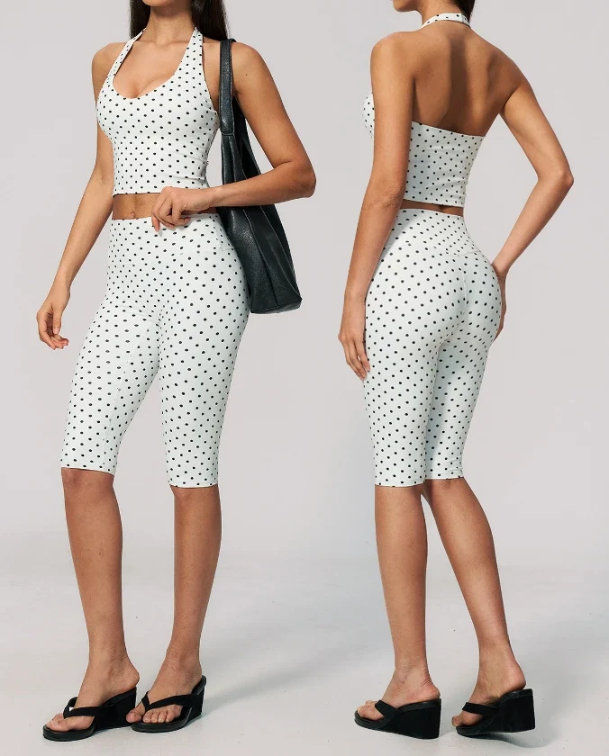 SPARK New Polka Dot Yoga Set For Women ZC4551-1