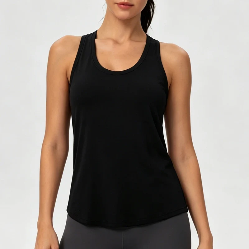 SPARK Women's Summer Cool Fabric High Elastic Yoga Tank Top YEL12131