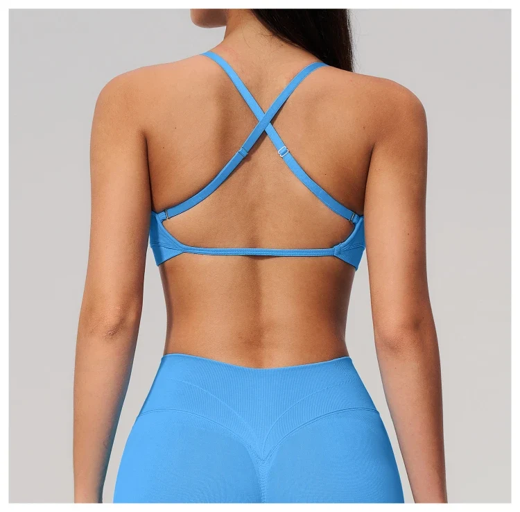 SPARK Seamless Ribbed 3-Way Convertible Yoga Sports Bra ZC3597