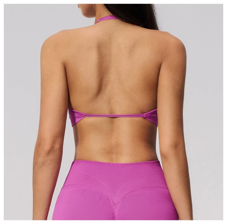 SPARK Seamless Ribbed 3-Way Convertible Yoga Sports Bra ZC3597