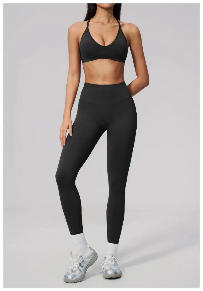 SPARK Seamless Ribbed 3-Way Convertible Yoga Sports Bra ZC3597