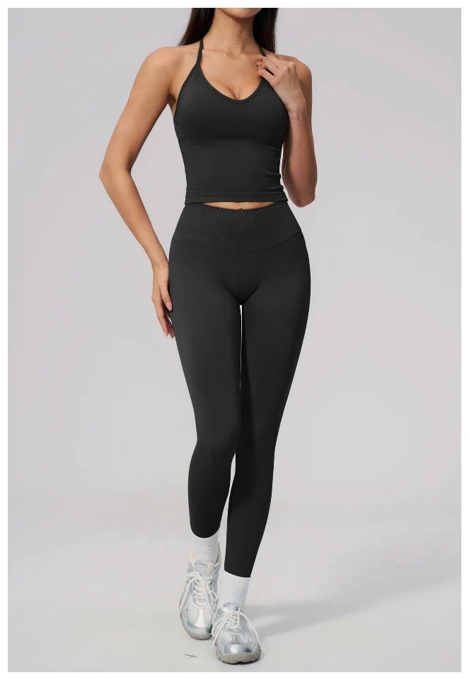 SPARK Seamless Halter Neck Y-Back Yoga Fitness Tank Top ZC3597